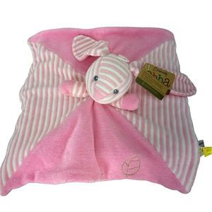 EBBA Naturally Bonnie Lil Luvster BUNNY Lovey Blankie PLUSH‎ Pink NWT